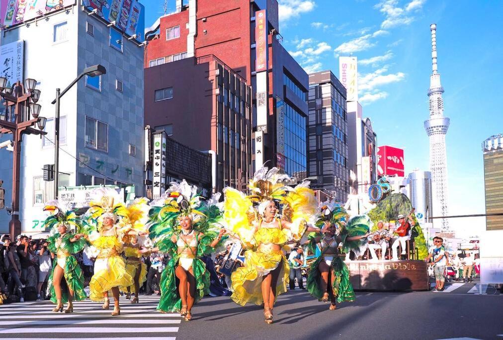 Appartamento 403 Oshiage Sta 3Mins Walk! Wi-Fi & Elevator 4Pax Tokyo Esterno foto