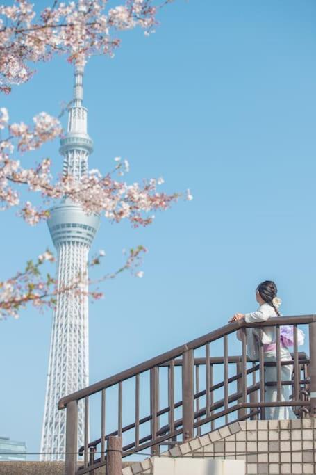 Appartamento 403 Oshiage Sta 3Mins Walk! Wi-Fi & Elevator 4Pax Tokyo Esterno foto