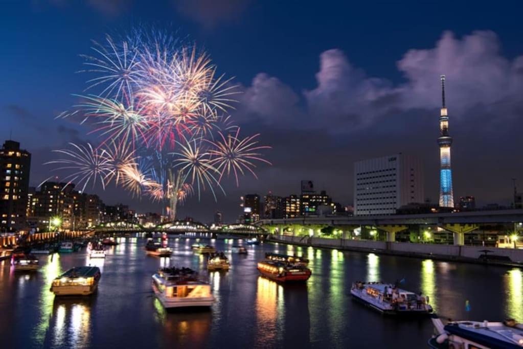 Appartamento 403 Oshiage Sta 3Mins Walk! Wi-Fi & Elevator 4Pax Tokyo Esterno foto