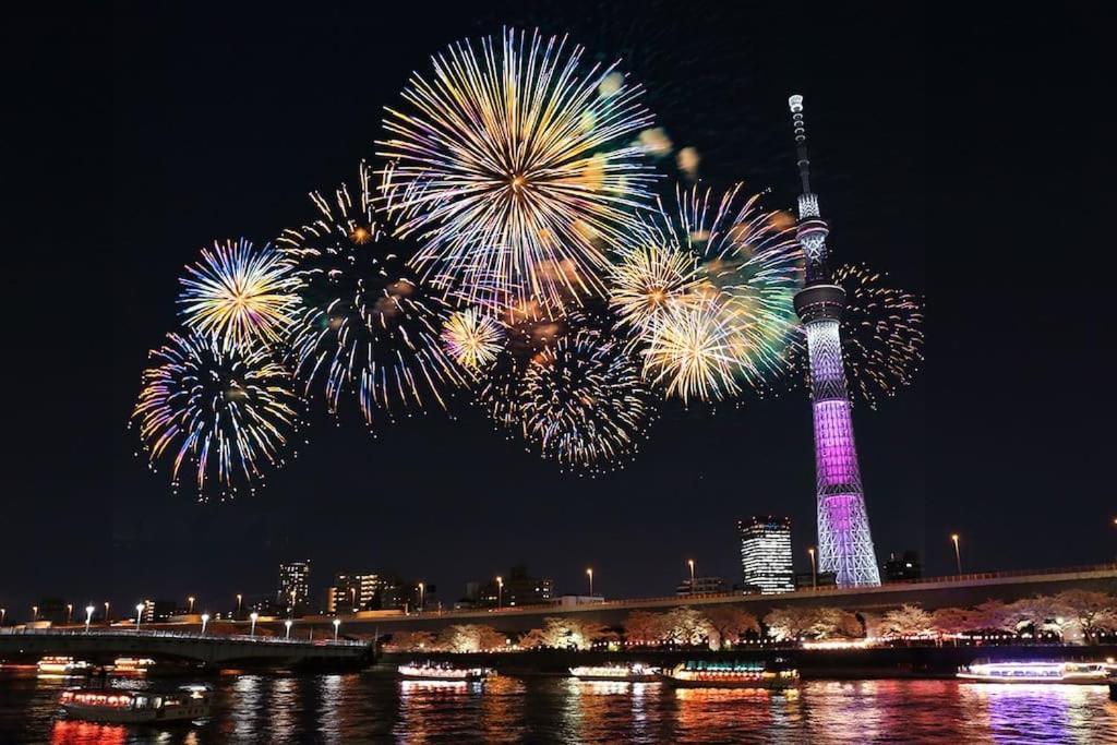 Appartamento 403 Oshiage Sta 3Mins Walk! Wi-Fi & Elevator 4Pax Tokyo Esterno foto